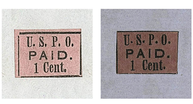 US 1849 Carriers' Stamp 1c. Philadelphia, Pennsylvania Scott. 7LB6