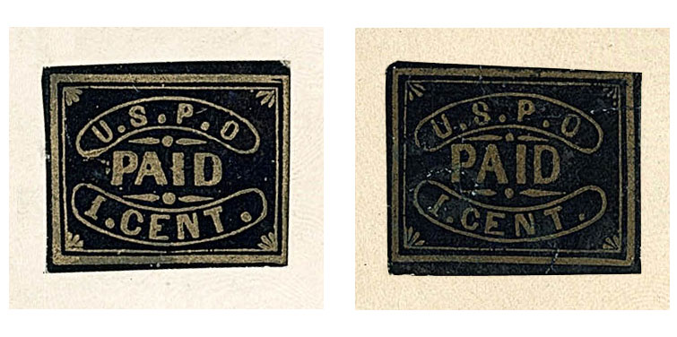 US 1850 Carriers' Stamp 1c. Philadelphia, Pennsylvania Scott. 7LB11