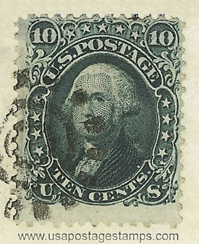 US 1855 George Washington (1732-1799) 10c. Unificato. 7a