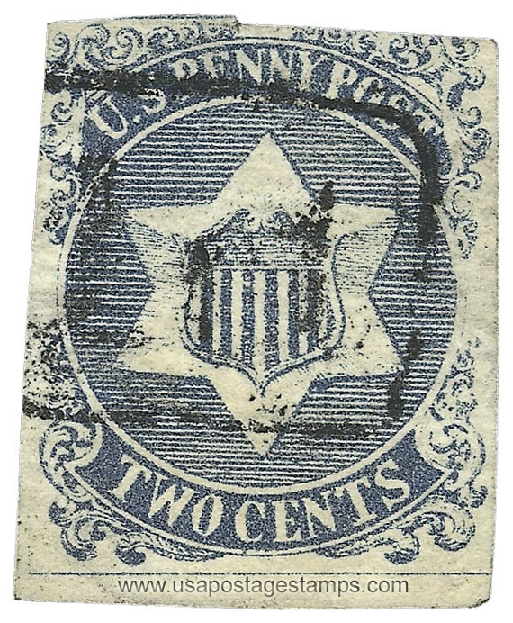 US 1857 Carriers' Stamp 2c. St. Louis, Missouri Scott. 8LB3