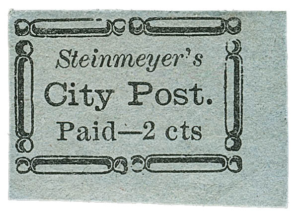 US 1859 Carriers' Stamp 2c. Charleston, South Carolina Scott. 4LB19
