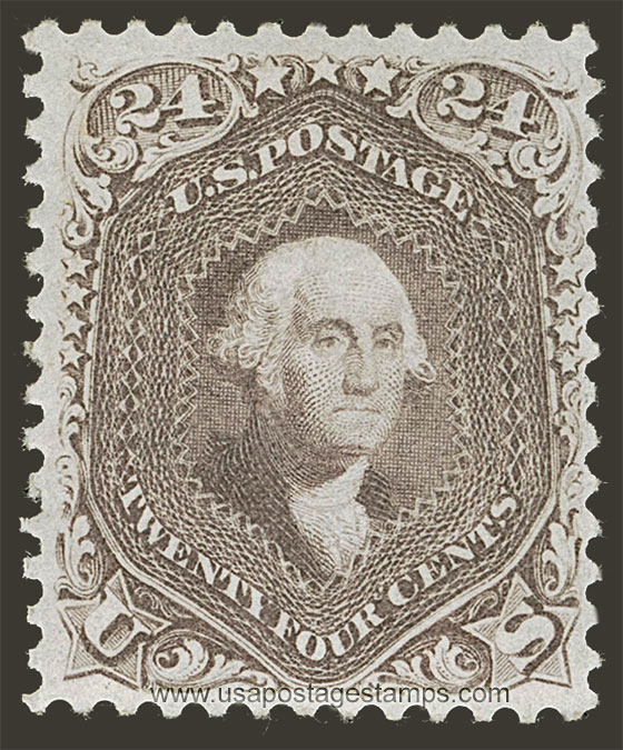 US 1862 George Washington (1732-1799) 24c. Scott. 70a