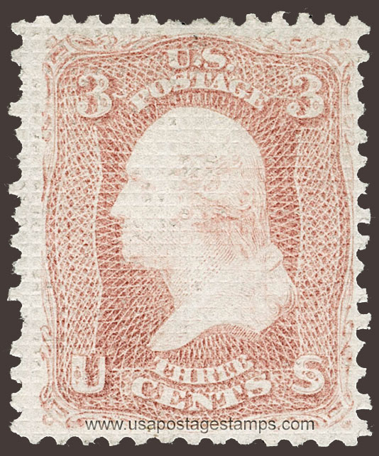 US 1867 George Washington (1732-1799) 3c. Scott. 79