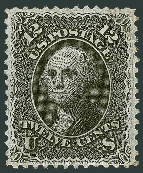 US 1867 George Washington (1732-1799) 12c. Scott. 85E