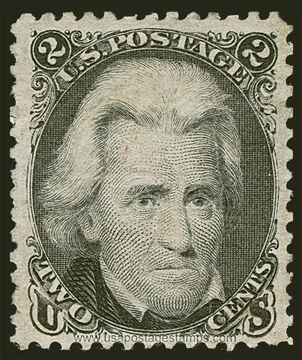 US 1867 Andrew Jackson (1767-1845) 2c. Scott. 87