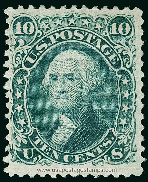 US 1867 George Washington (1732-1799) 10c. Scott. 89