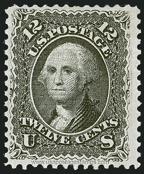 US 1867 George Washington (1732-1799) 12c. Scott. 90