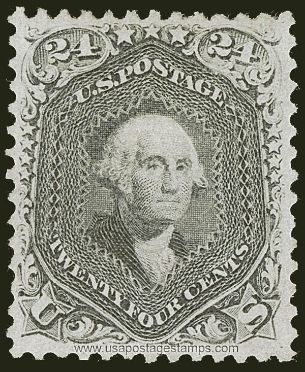 US 1867 George Washington (1732-1799) 24c. Scott. 99