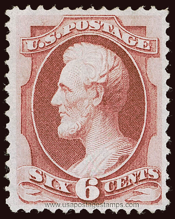 US 1870 Abraham Lincoln (1809-1865) 6c. Scott. 137