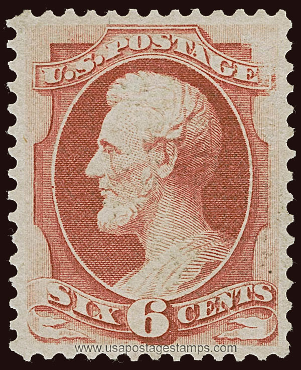 US 1870 Abraham Lincoln (1809-1865) 6c. Scott. 137A