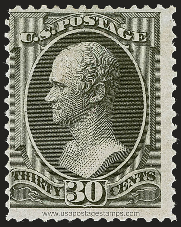 US 1870 Alexander Hamilton (1757-1804) 30c. Scott. 143