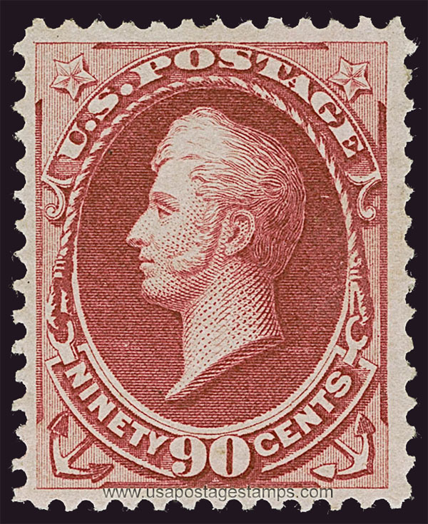 US 1872 Commodore Oliver Hazard Perry (1785-1819) 90c. Scott. 155
