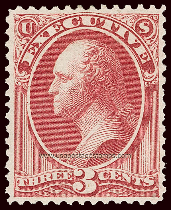 US 1873 George Washington (1732-1799) 3c. Official Scott. O12