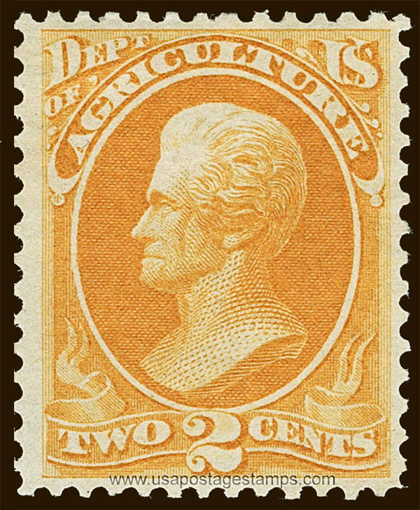 US 1873 Andrew Jackson (1767-1845) 2c. Official Scott. O2