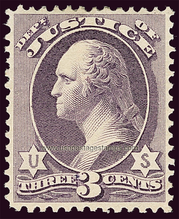 US 1873 George Washington (1732-1799) 3c. Official Scott. O27