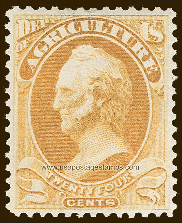 US 1873 Winfield Scott (1786-1866) 24c. Official Scott. O8