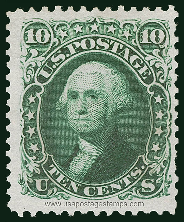 US 1875 George Washington (1732-1799) 10c. Scott. 106