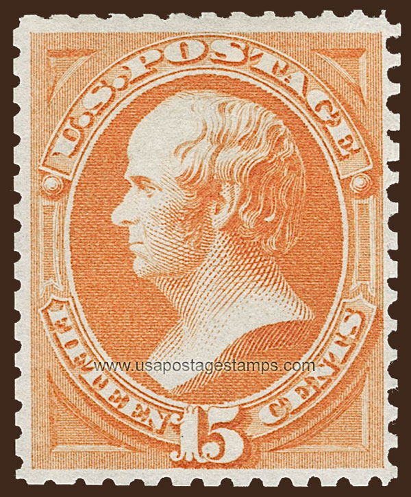 US 1875 Daniel Webster (1782-1852) 15c. Scott. 174