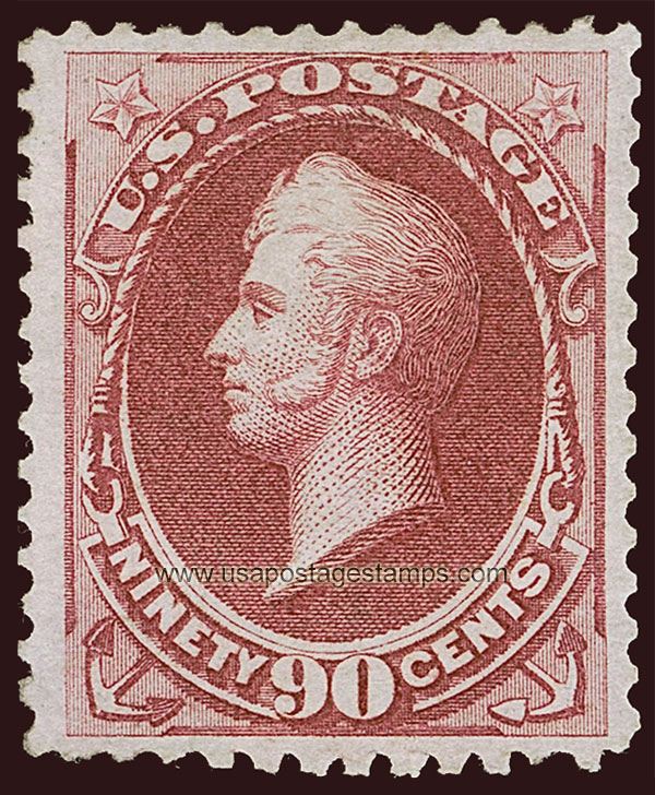 US 1875 Commodore Oliver Hazard Perry (1785-1819) 90c. Scott. 177