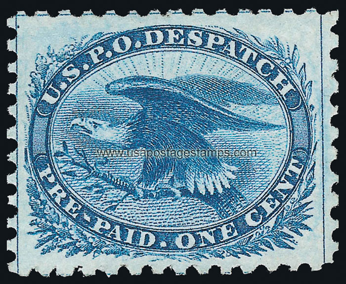 US 1875 Carriers' Stamp Bald Eagle 1c. Scott. LO6