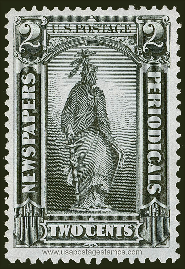 US 1875 Statue of Freedom 2c. Scott. PR33 Newspaper Stamp