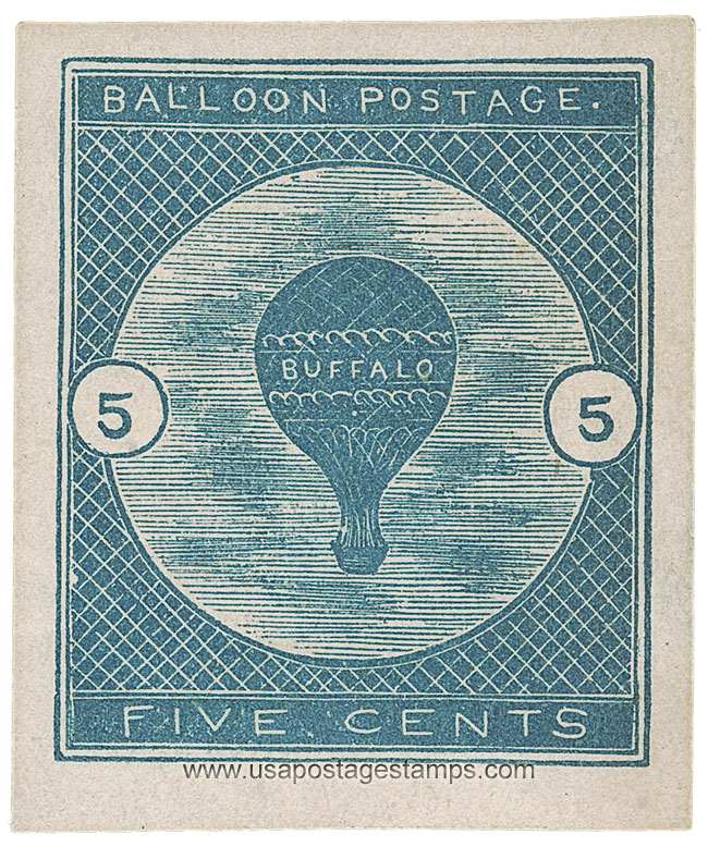 US 1877 Buffalo Balloon Flight 5c. Scott. CL1