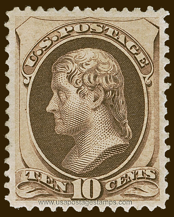 US 1878 Thomas Jefferson (1743-1826) 10c. Scott. 188