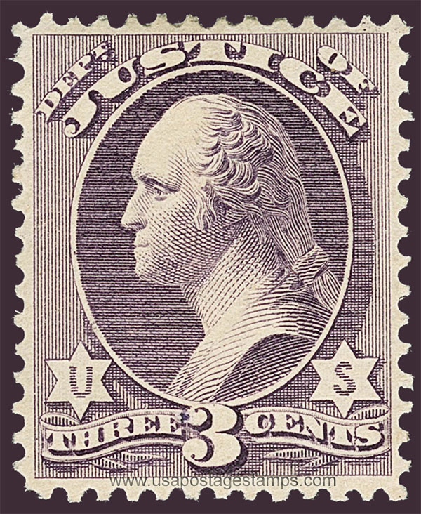 US 1879 George Washington (1732-1799) 3c. Official Scott. O106