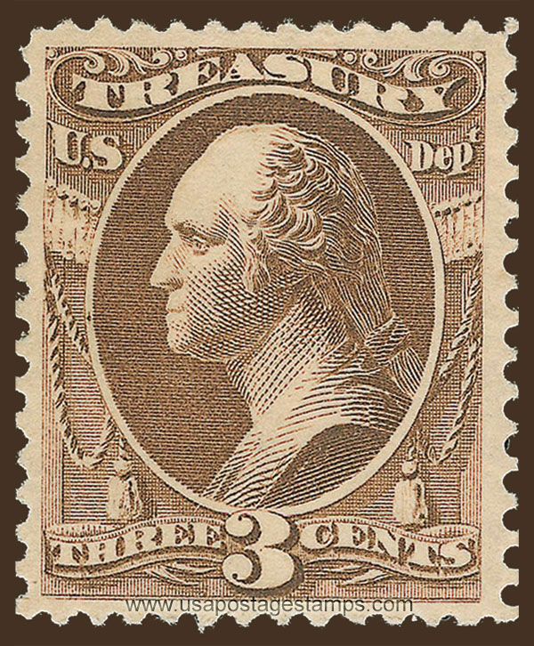 US 1879 George Washington (1732-1799) 3c. Official Scott. O109