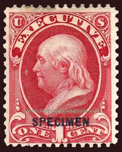 US 1879 Benjamin Franklin (1706-1790) 1c. Official OVPT. Scott. O10S