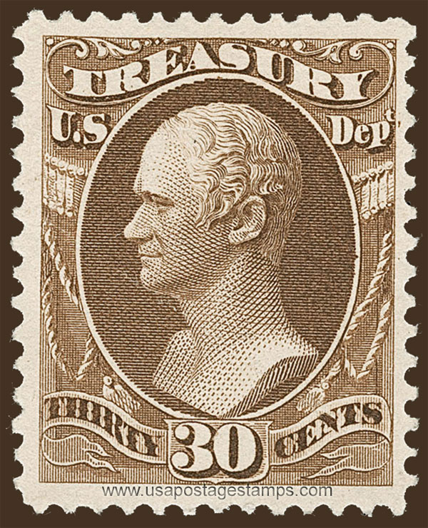 US 1879 Alexander Hamilton (1757-1804) 30c. Official Scott. O112