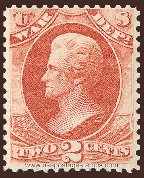 US 1879 Andrew Jackson (1767-1845) 2c. Official Scott. O115