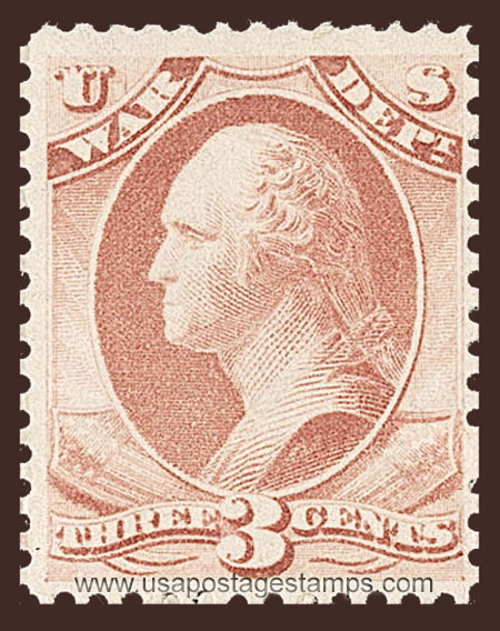 US 1879 George Washington (1732-1799) 3c. Official Scott. O116