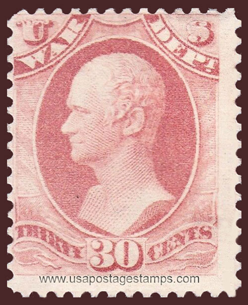 US 1879 Alexander Hamilton (1757-1804) 30c. Official Scott. O120