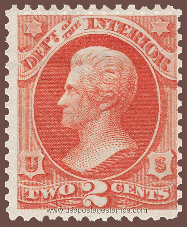US 1879 Andrew Jackson (1767-1845) 2c. Official Scott. O97