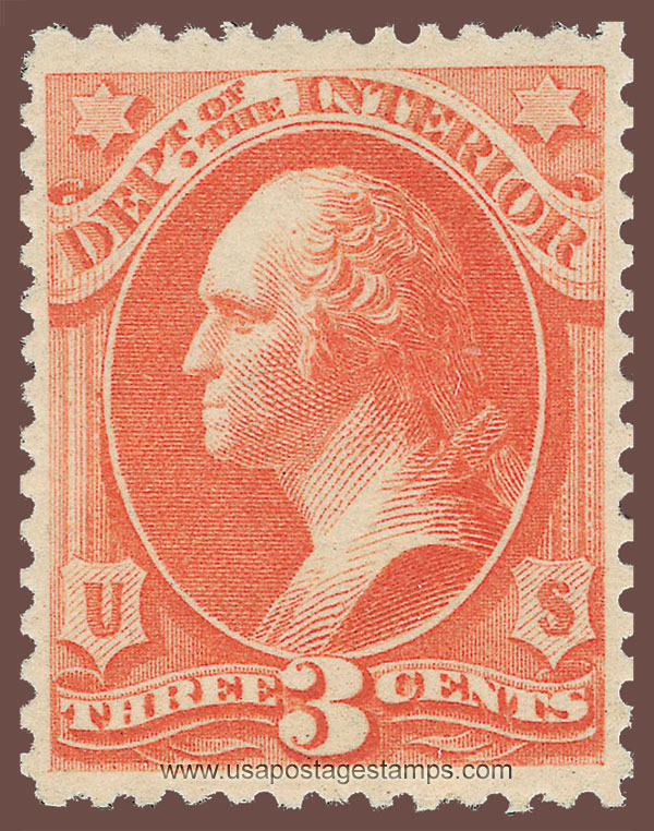 US 1879 George Washington (1732-1799) 3c. Official Scott. O98