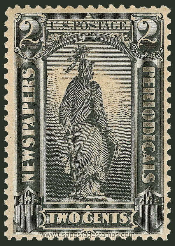 US 1879 Statue of Freedom 2c. Scott. PR57 Newspaper Stamp