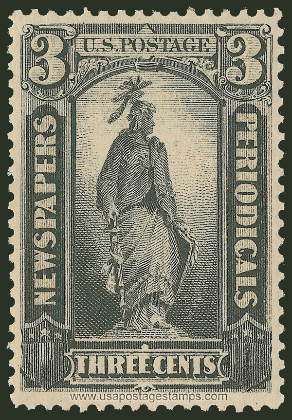 US 1879 Statue of Freedom 3c. Scott. PR58 Newspaper Stamp