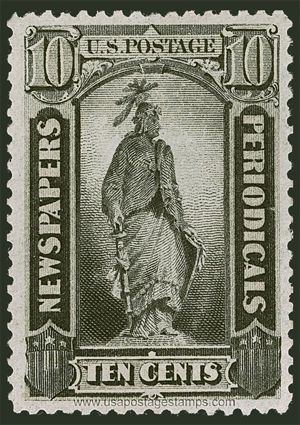 US 1879 Statue of Freedom 10c. Scott. PR62 Newspaper Stamp