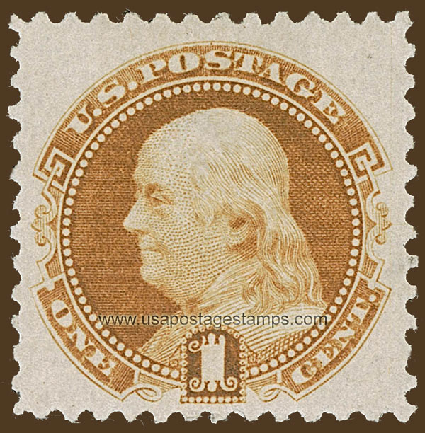 US 1880 Benjamin Franklin (1706-1790) 1c. Scott. 133
