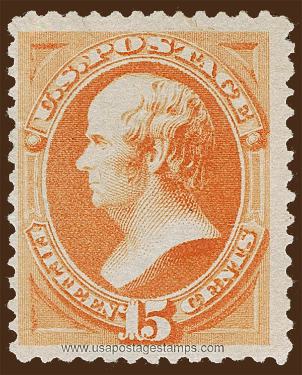 US 1880 Daniel Webster (1782-1852) 15c. Scott. 199
