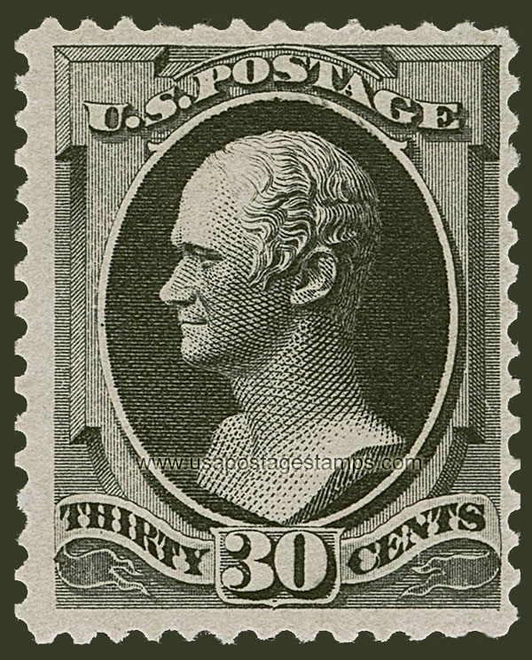 US 1881 Alexander Hamilton (1757-1804) 30c. Scott. 190