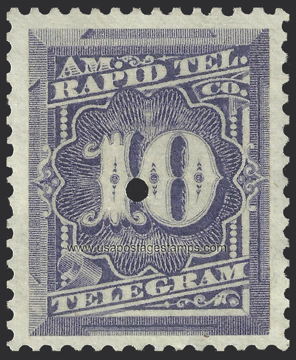 US 1881 American Rapid Telegraph Co. - Telegram 10c. Scott. 1T4