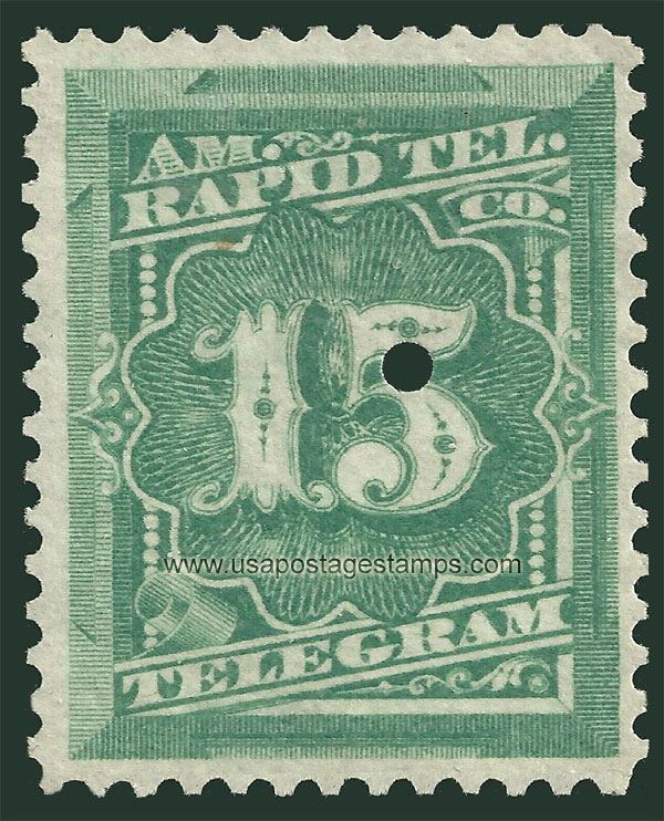 US 1881 American Rapid Telegraph Co. - Telegram 15c. Scott. 1T5