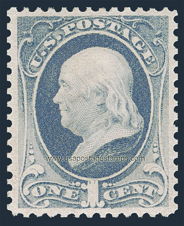 US 1873 Benjamin Franklin (1706-1790) 1c. Scott. 206