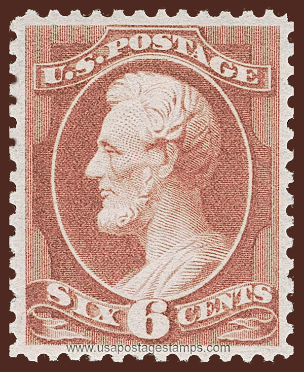US 1882 Abraham Lincoln (1809-1865) 6c. Scott. 208