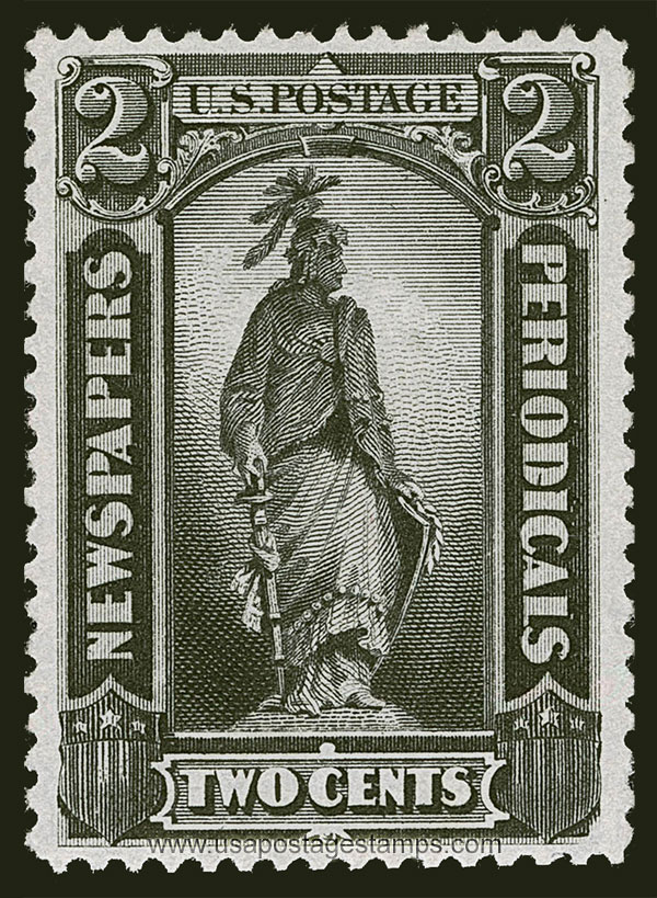 US 1879 Statue of Freedom 2c. Scott. PR80 Newspaper Stamp