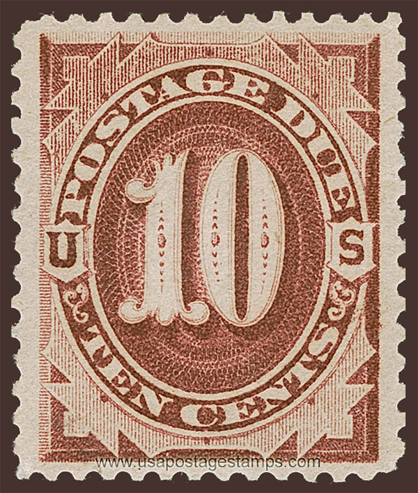 US 1884 Postage Due Stamp 10c. Scott. J19