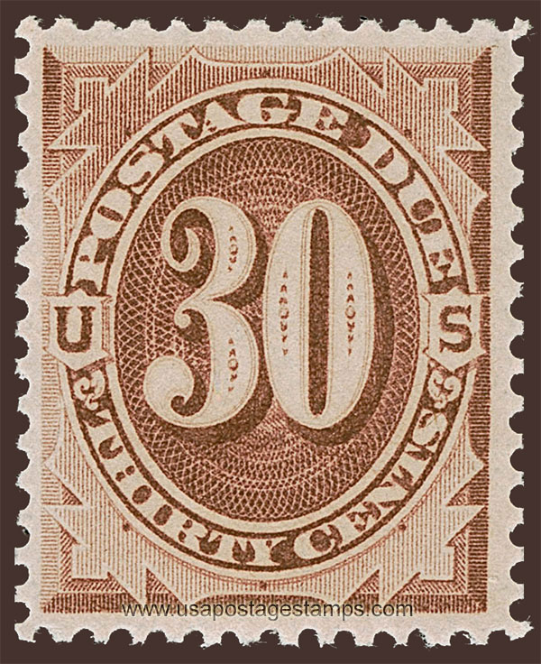US 1884 Postage Due Stamp 30c. Scott. J20