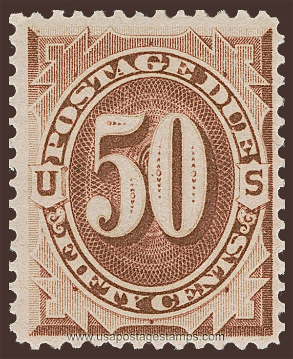 US 1884 Postage Due Stamp 50c. Scott. J21